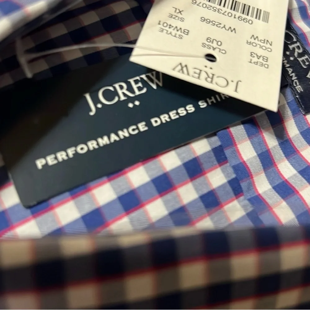 NWT J Crew LS Slim Performance Dress Shirt
